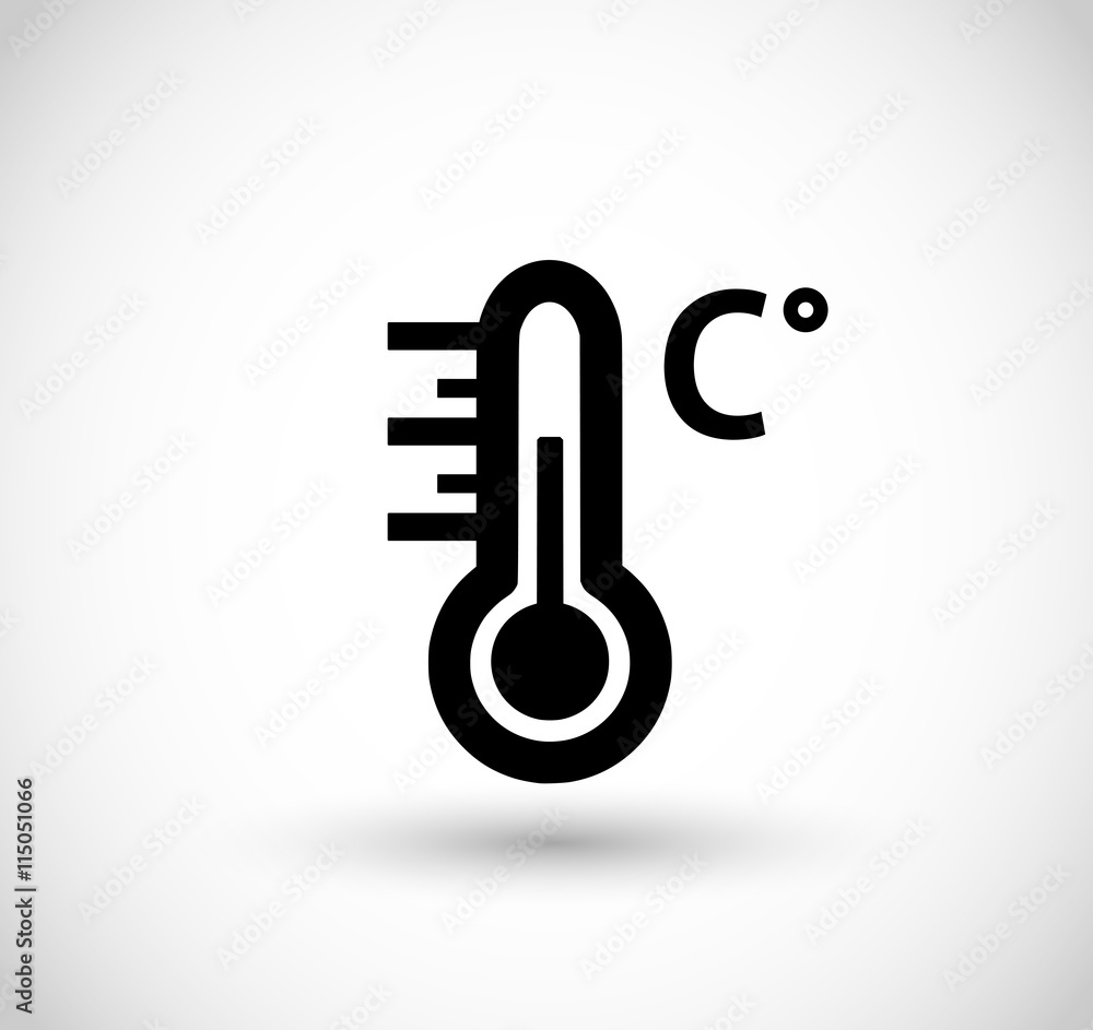 Thermometer icon vector Thermometer icon vector