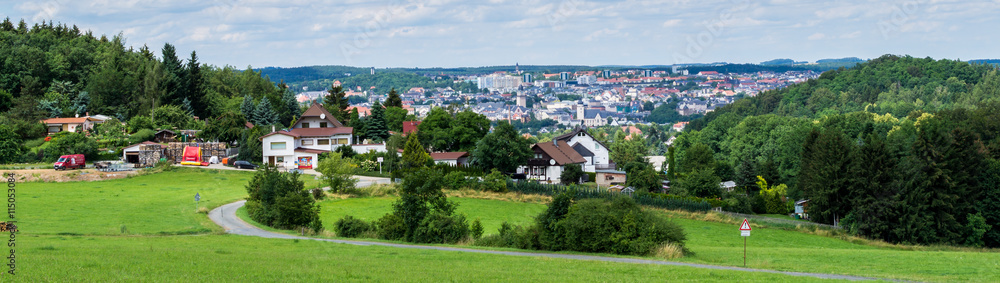 Panorama von Plauen