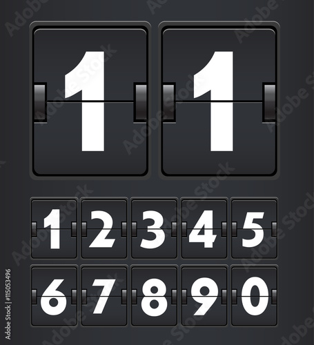 vintage countdown timer