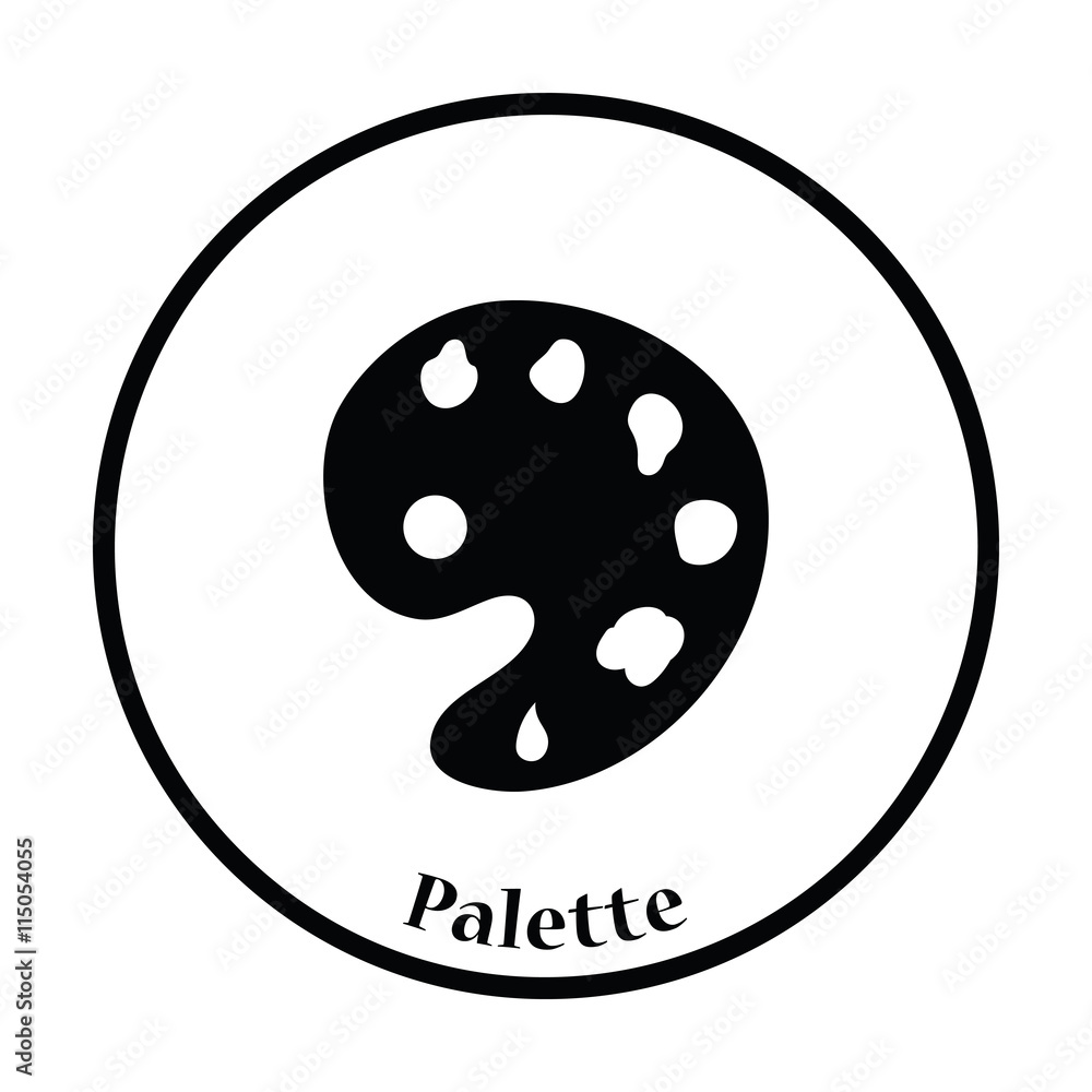 Fototapeta premium Palette icon