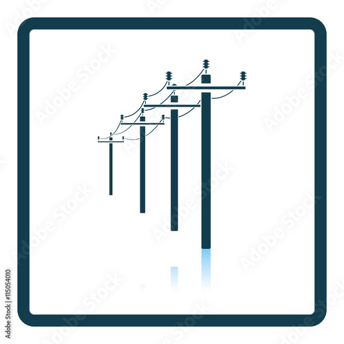 High voltage line icon