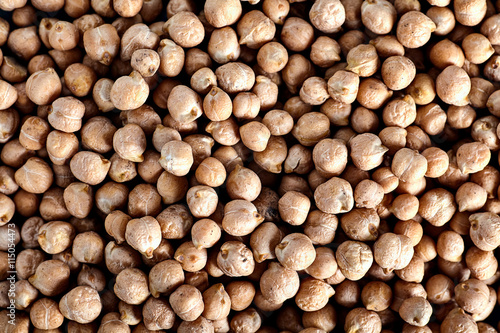 Background from ripe peas chickpeas