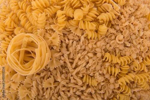 different types of delicious pasta