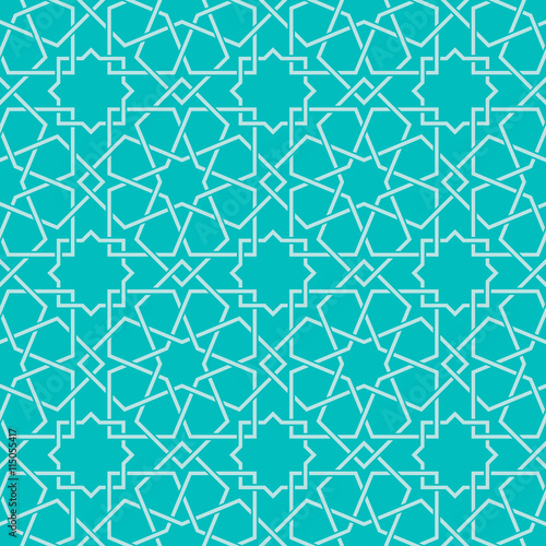 Traditional Islam Geometric pattern, seamless arabesque