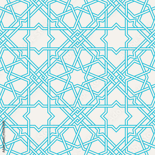 Traditional Islam Geometric pattern, seamless arabesque