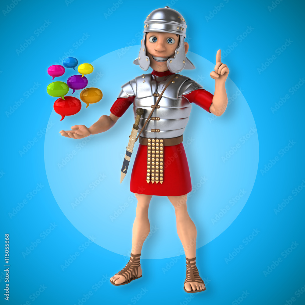 Naklejka premium Roman soldier