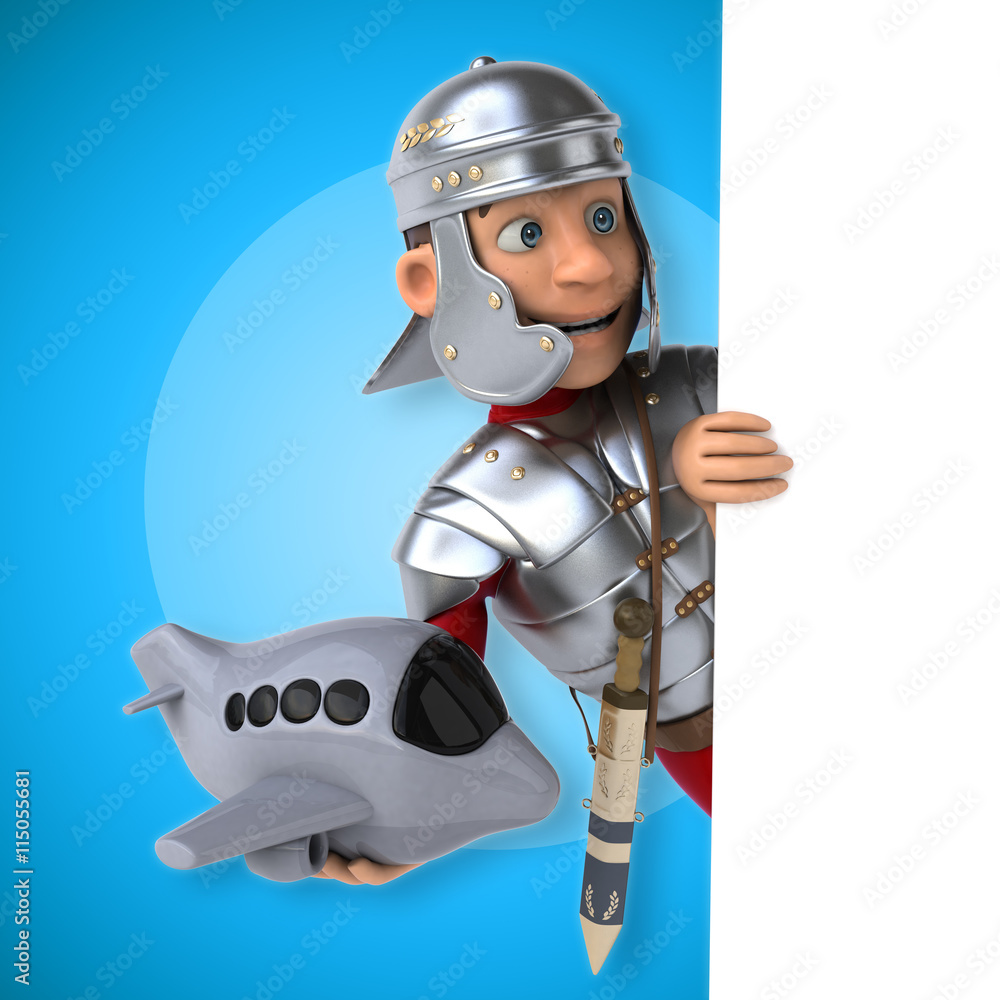 Naklejka premium Roman soldier