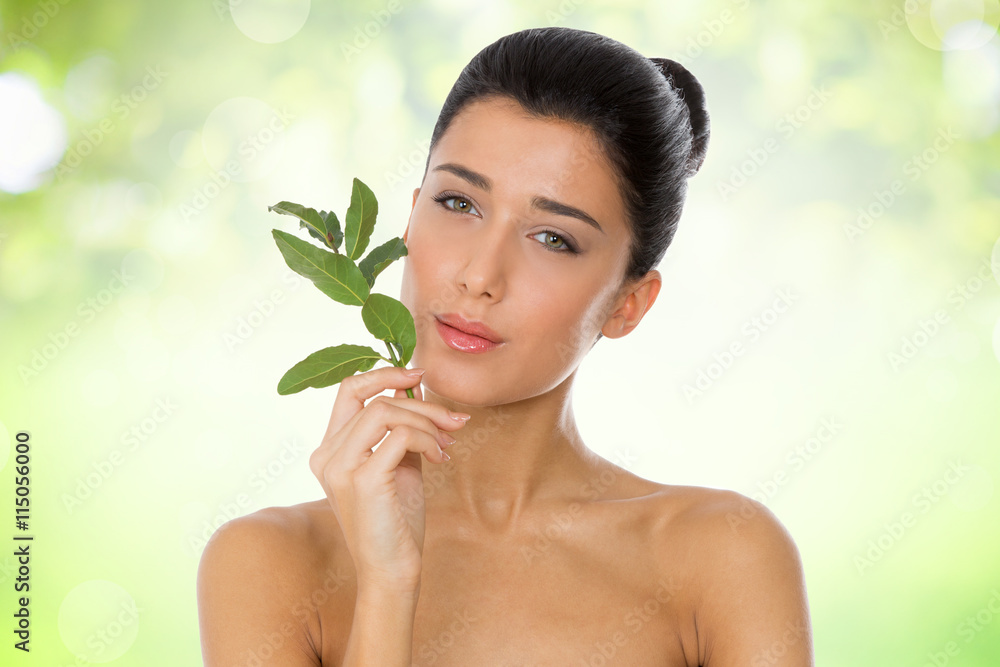 girl with holly in the nature girl with holly in the nature