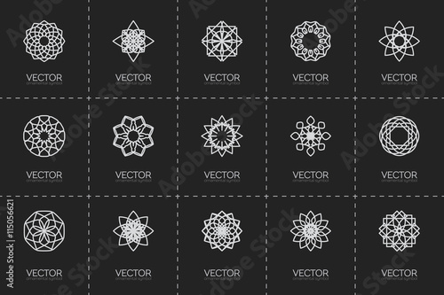 Vector geometric symbols