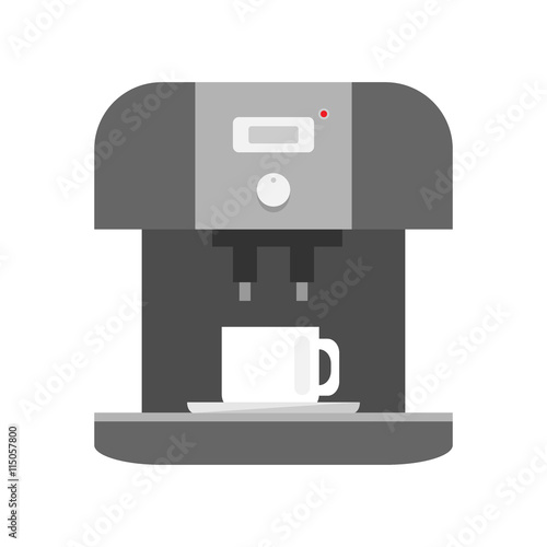 Fototapeta Naklejka Na Ścianę i Meble -  Coffee machine icon on white background - stock vector illustration.