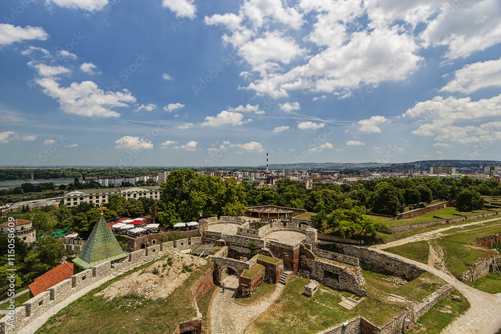 Belgrade fortress and panorama view