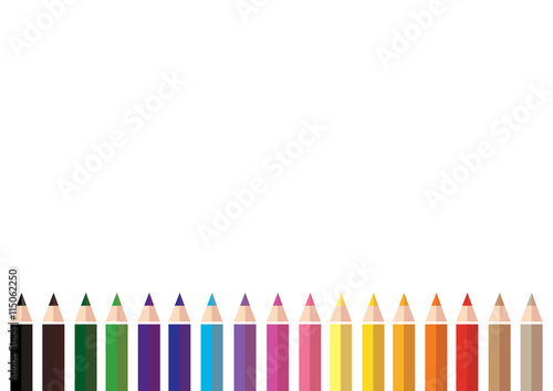 colorful color pencil background vector 
