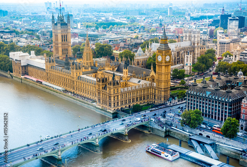 Obrazy Londyn  widok-z-lotu-ptaka-na-stolice-anglii