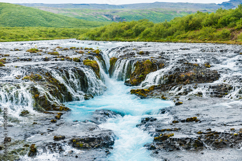 Bruarfoss waterfall  South Iceland