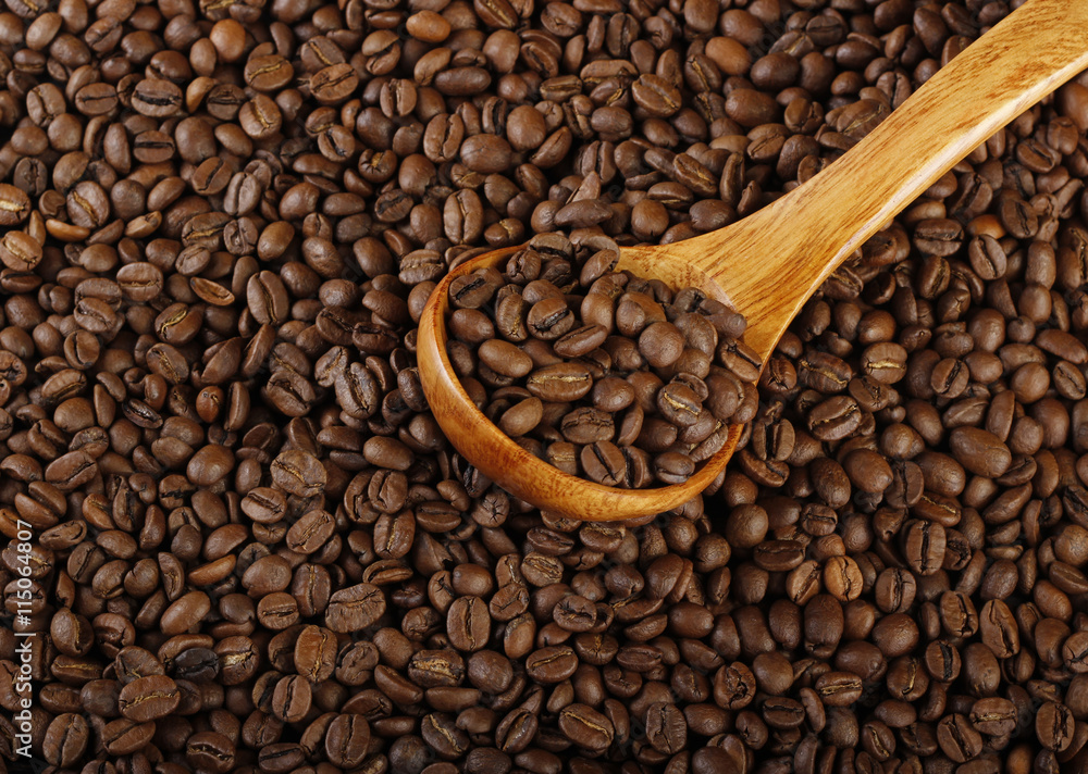 Fototapeta premium coffee beans background 
