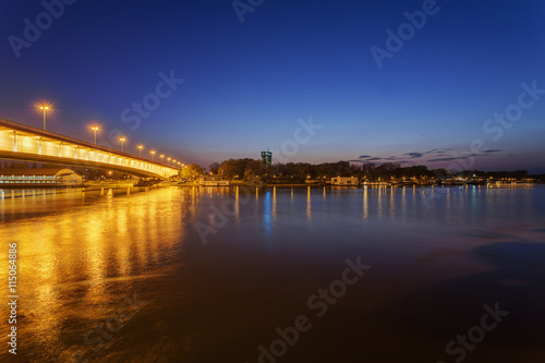 Panorama view on bridge over the river © vladimirnenezic