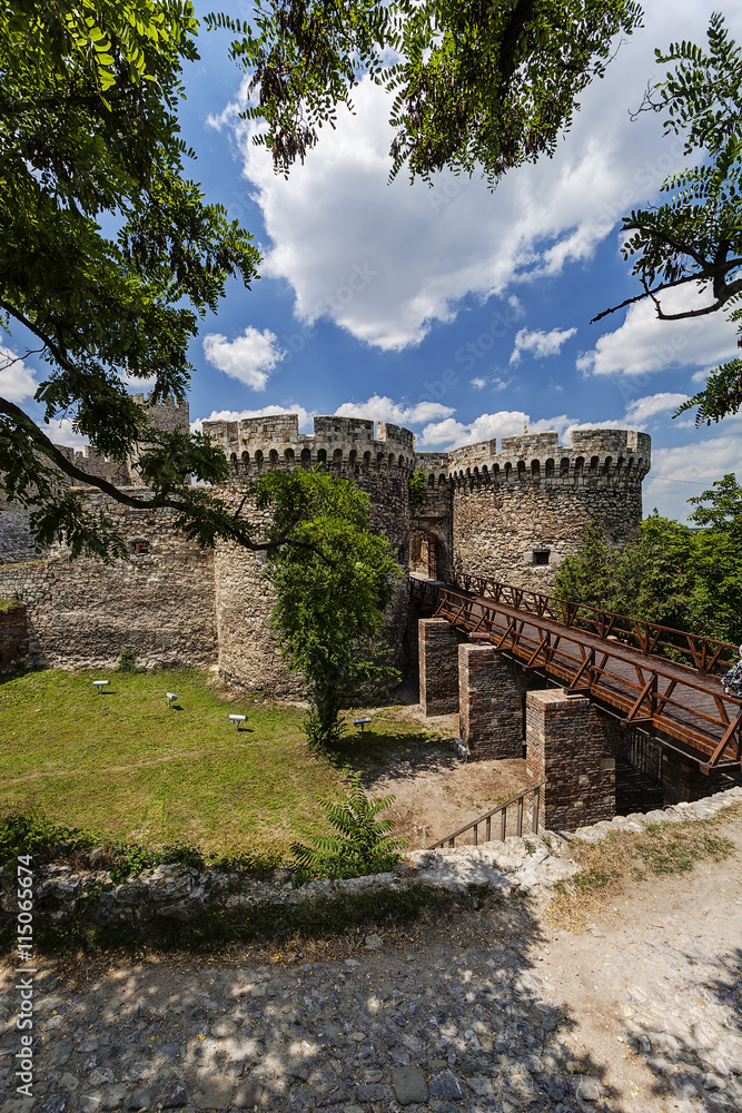 Old fortress wall and nature Old fortress wall and nature