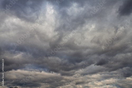 The blue sky with clouds