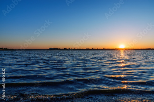 sunrise over river © Mykola Mazuryk