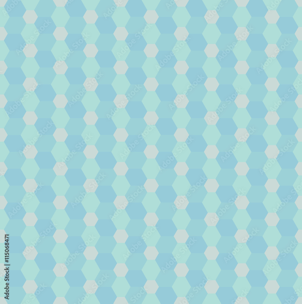 custom made wallpaper toronto digitalSeamless vector pattern with blue rhombs and hexagons. Can be used as background for business cards, banners or prints.