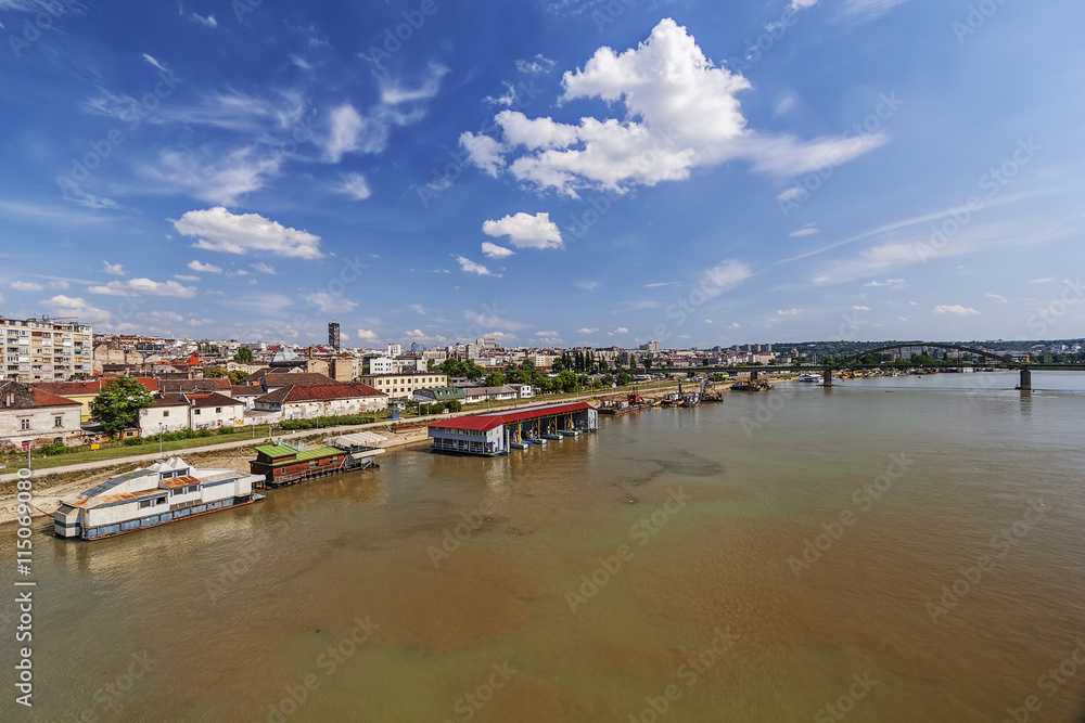 Panorama view on Belgrade old part of town