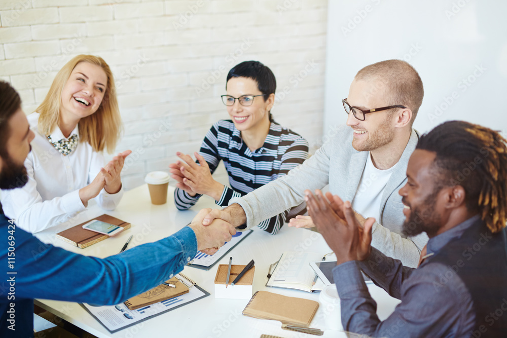 Fototapeta premium Agreement of partners