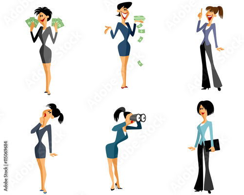 Six businesswomen set