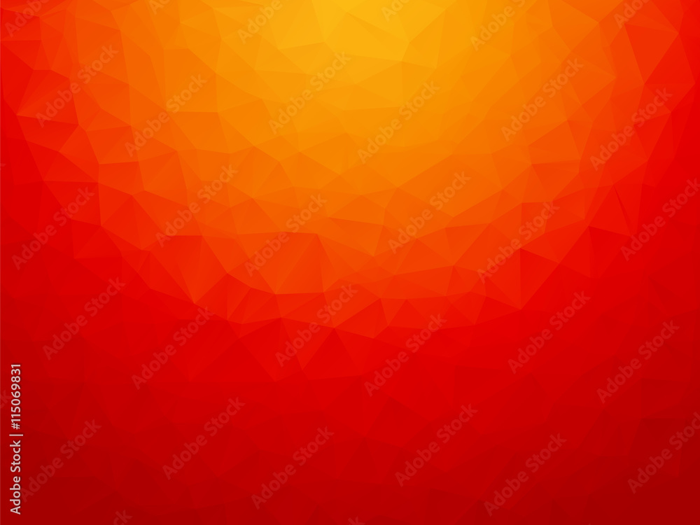 abstract low poly red background