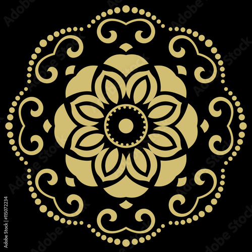 Elegant Vector Ornament in the Style of Barogue