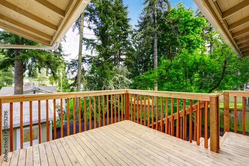 Nice deck with beautiful scenery, and space.