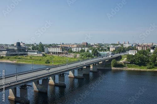 Velikaya River in Pskov, Russia © slonik_003