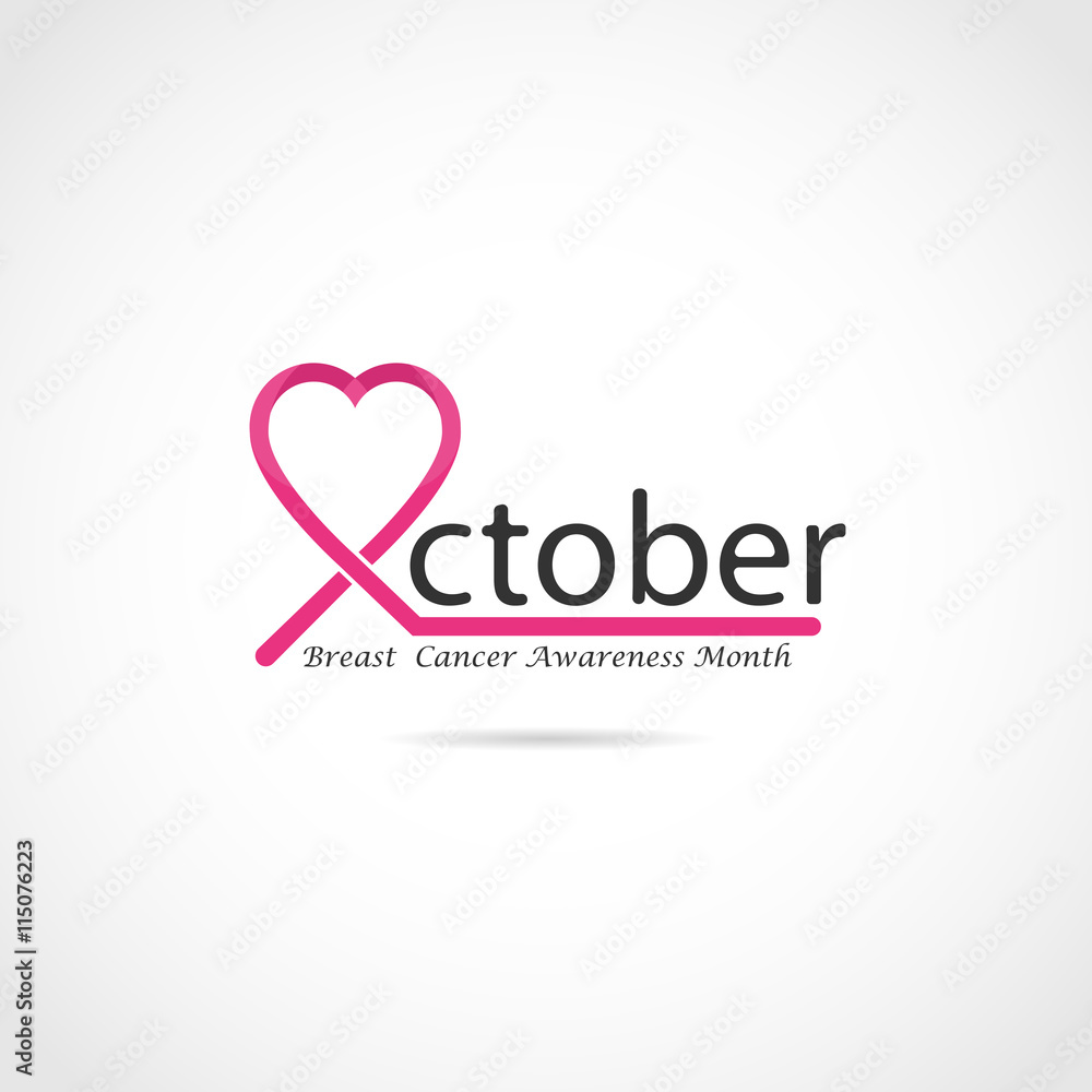 Breast cancer awareness logo design. Breast cancer awareness Breast cancer awareness logo design. Breast cancer awareness