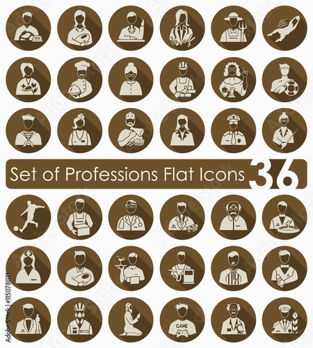 Set of professions icons