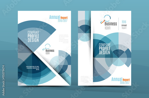 Colorful fresh business A4 cover template - flyer, brochure, book magazine and annual report