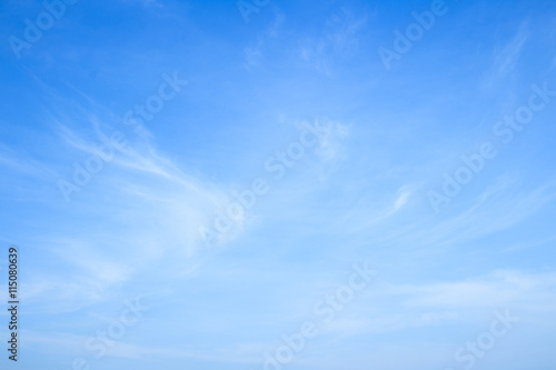 World environment day concept: Abstract white cloudy and blue sky in sunny day background