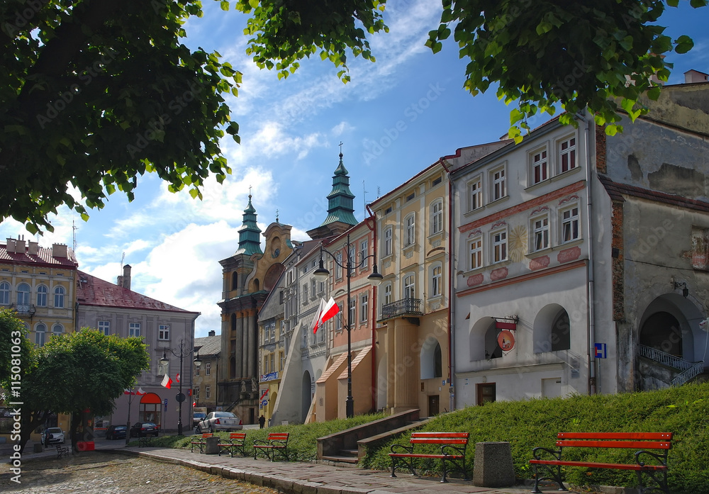 Obraz premium Old city square in Przemysl, Poland