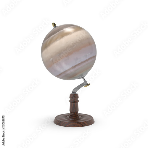 Fototapeta Naklejka Na Ścianę i Meble -  Globe map of saturn 3d rendering