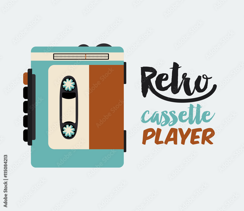 retro cassette poster isolated icon design retro cassette poster isolated icon design