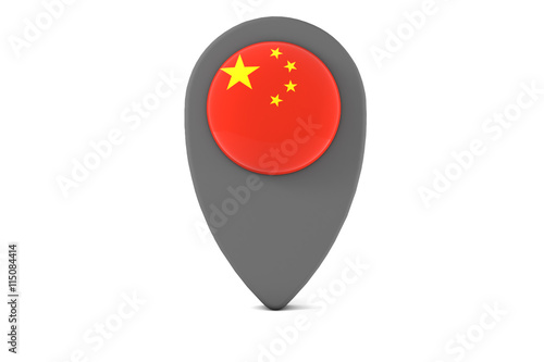 Free Download China pin icon - GFXLoad