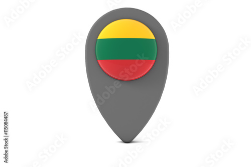 Free Download Lithuania Pin Icon - GFXLoad