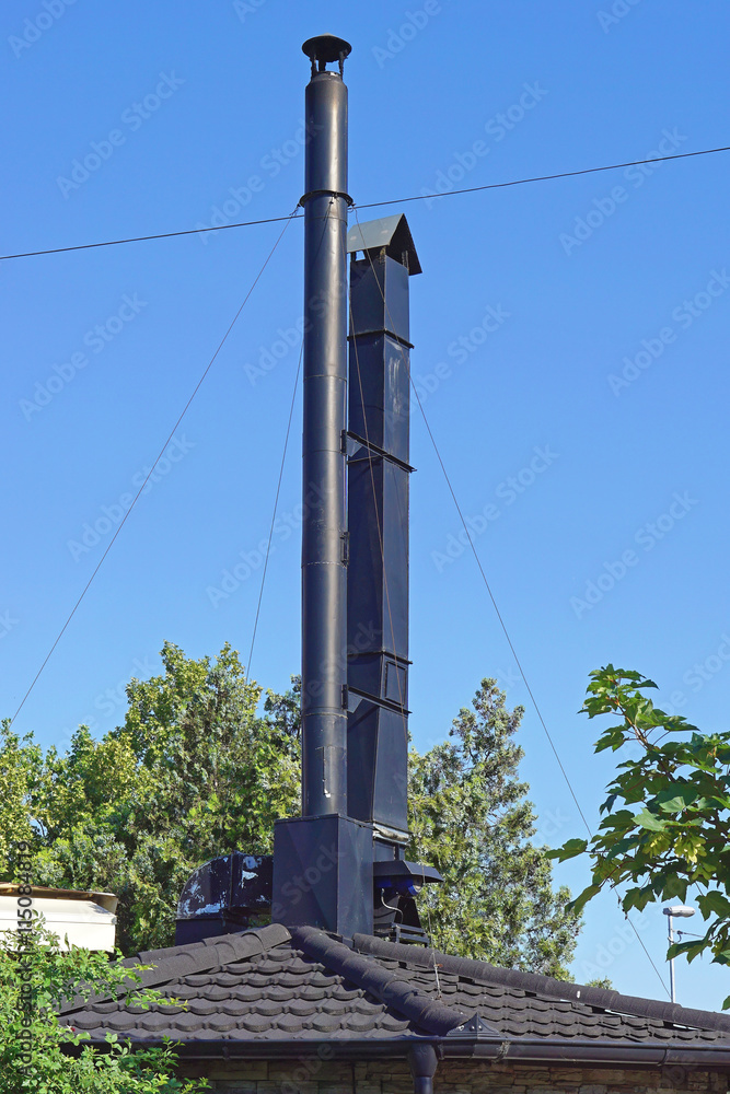 Obraz premium Metal chimney