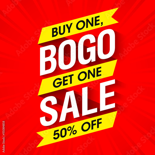 Bogo Sale banner design template