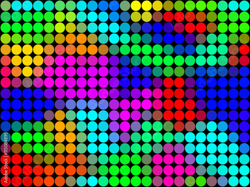 Colors low poly circle style vector mosaic background