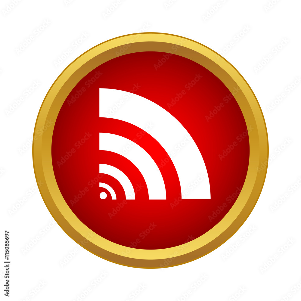 Wi fi icon in simple style on a white background Wi fi icon in simple style on a white background