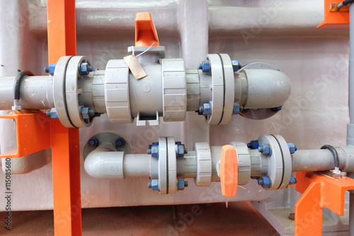 Pipeline production and valve for oil and gas process, Pipeline construction on offshore wellhead platform, The petroleum industry.