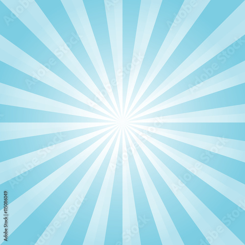 Abstract background. Light Blue rays background. Vector
