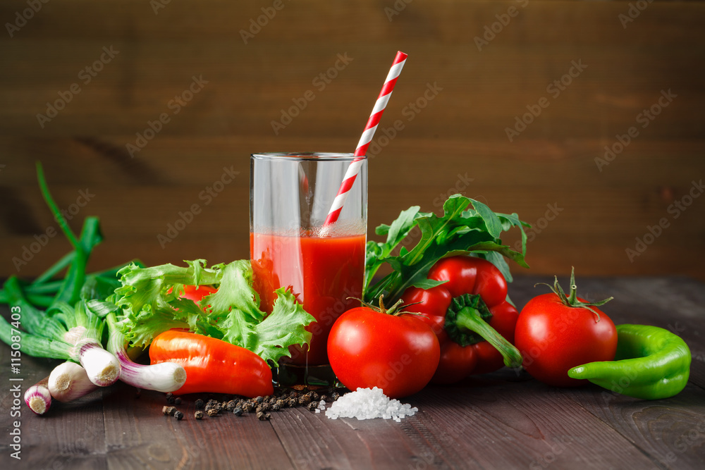 healthy vegetable juices for refreshment and as an antioxidant