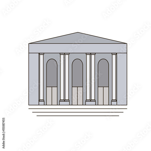 New York Public Library. icon, symbol, emblem. vector illustration.
