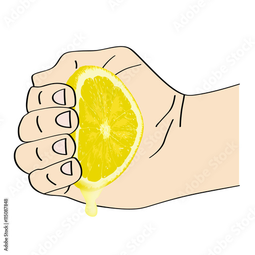 squeezed lemon