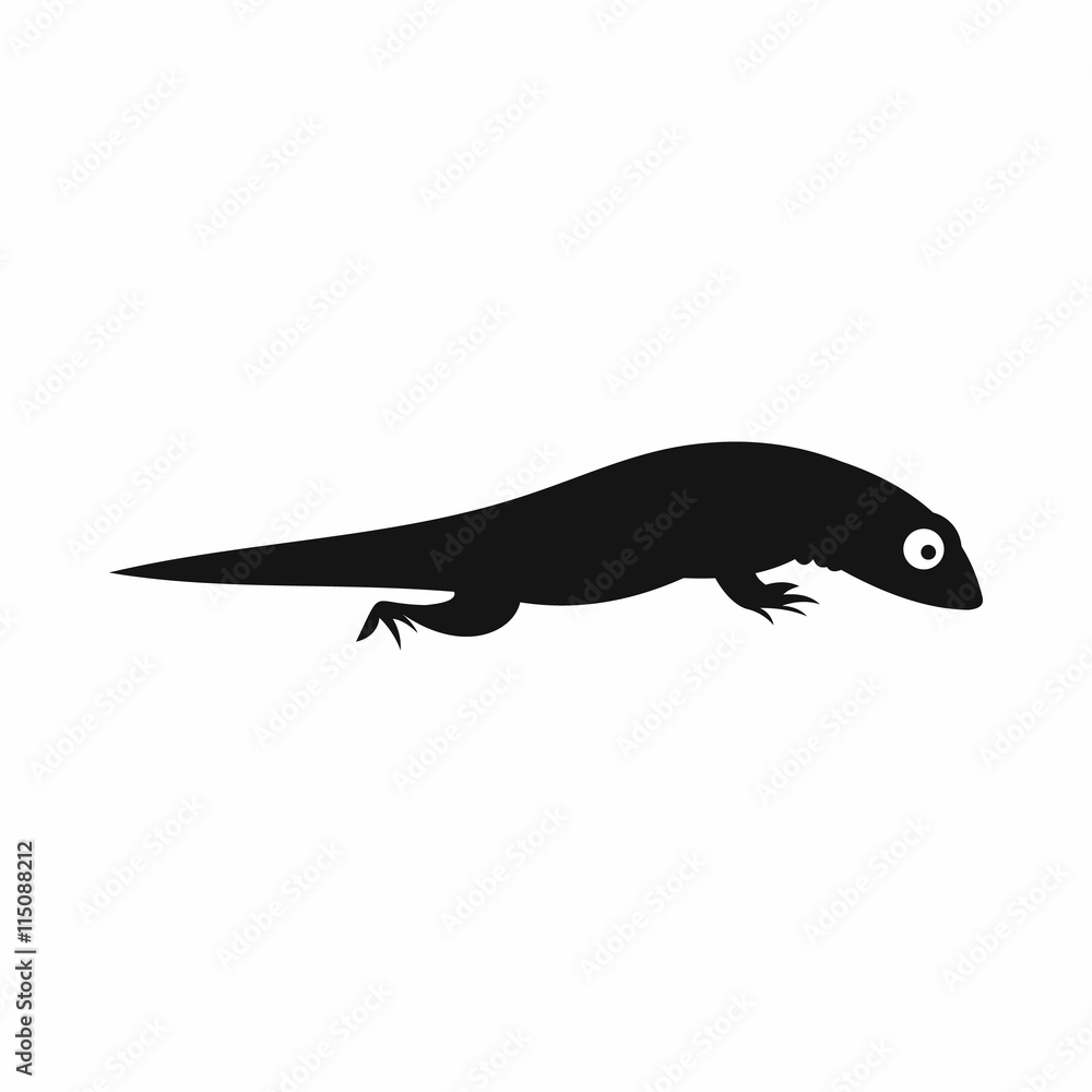 Obraz premium Lizard icon in simple style isolated vector illustration. Reptiles symbol